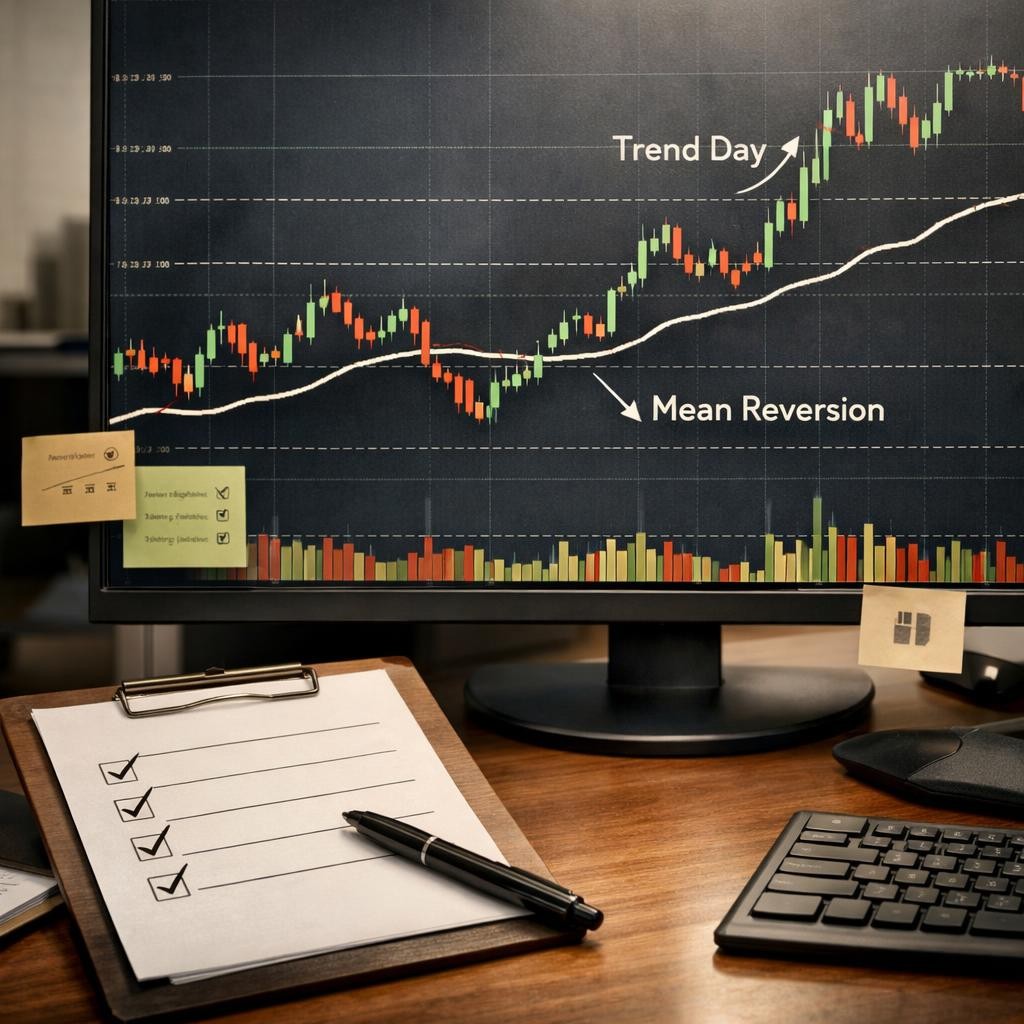 VWAP trading pre-live checklist illustration for VWAP for active traders: what it actually tells you, what it does not, and how to use it cleanly
